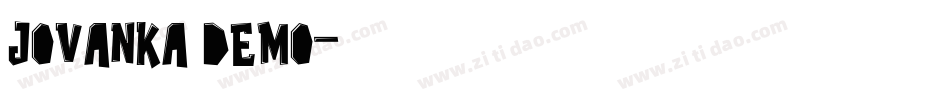 Jovanka demo字体转换
